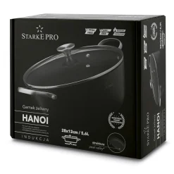 Garnek żeliwny emaliowany z pokrywką Starke Pro Hanoi 5,6 l