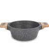 Garnek granitowy typu stone z pokrywką Konighoffer Fegato 2,2 l