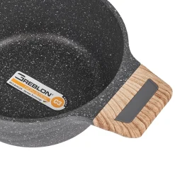 Garnek granitowy typu stone z pokrywką Konighoffer Fegato 2,2 l