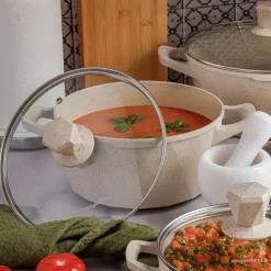 Garnek marmurowy na indukcję z pokrywką Konighoffer Corte 4,2 l