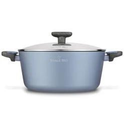 Garnek na indukcję non stick z pokrywką Starke Pro Double 6,6 l