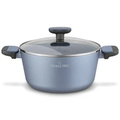Garnek na indukcję non stick z pokrywką Starke Pro Double 4,4 l
