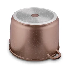 Garnek na indukcję wysoki Konighoffer Pollo Rose Gold 10 l i 2 nakładki