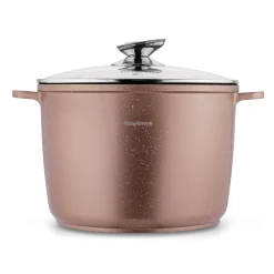 Garnek na indukcję wysoki Konighoffer Pollo Rose Gold 10 l i 2 nakładki