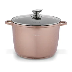 Garnek na indukcję wysoki Konighoffer Pollo Rose Gold 10 l i 2 nakładki