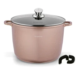 Garnek na indukcję wysoki Konighoffer Pollo Rose Gold 10 l i 2 nakładki