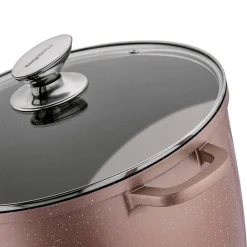 Garnek na indukcję wysoki Konighoffer Pollo Rose Gold 10 l i 2 nakładki