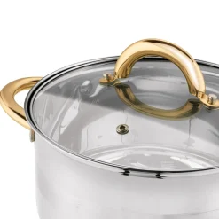 Garnek na indukcję ze stali nierdzewnej Konighoffer Faro Gold 9,2 l