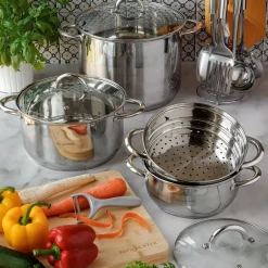 Garnek na indukcję ze stali nierdzewnej wysoki Konighoffer Faro 12 l