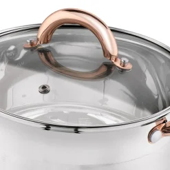 Garnek na indukcję ze stali nierdzewnej Konighoffer Faro Copper 9,2 l