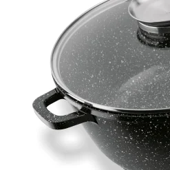 Garnek na indukcję z pokrywką Konighoffer Pollo Black 4,5 l