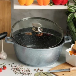 Garnek na indukcję z pokrywką Konighoffer Pollo Blue 6,3 l