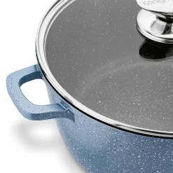 Garnek na indukcję z pokrywką Konighoffer Pollo Blue 6,3 l
