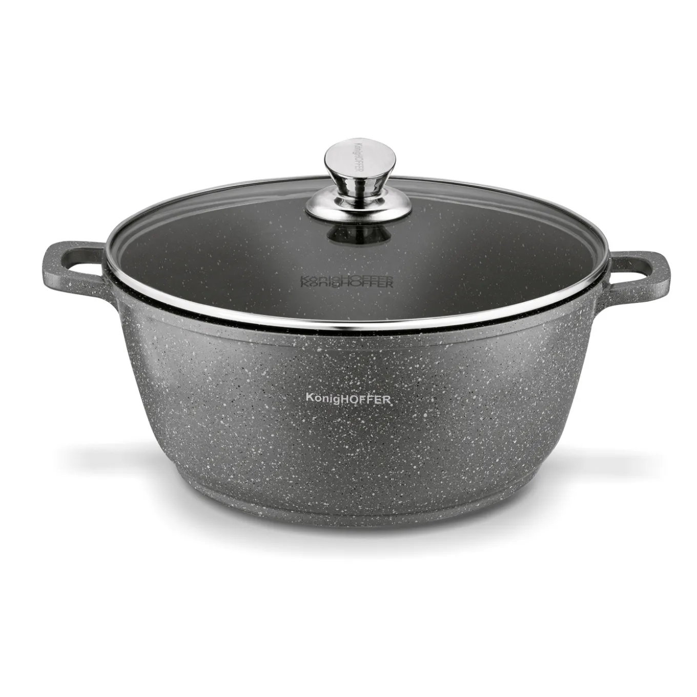 Garnek na indukcję z pokrywką Konighoffer Pollo Grey 6,3 l