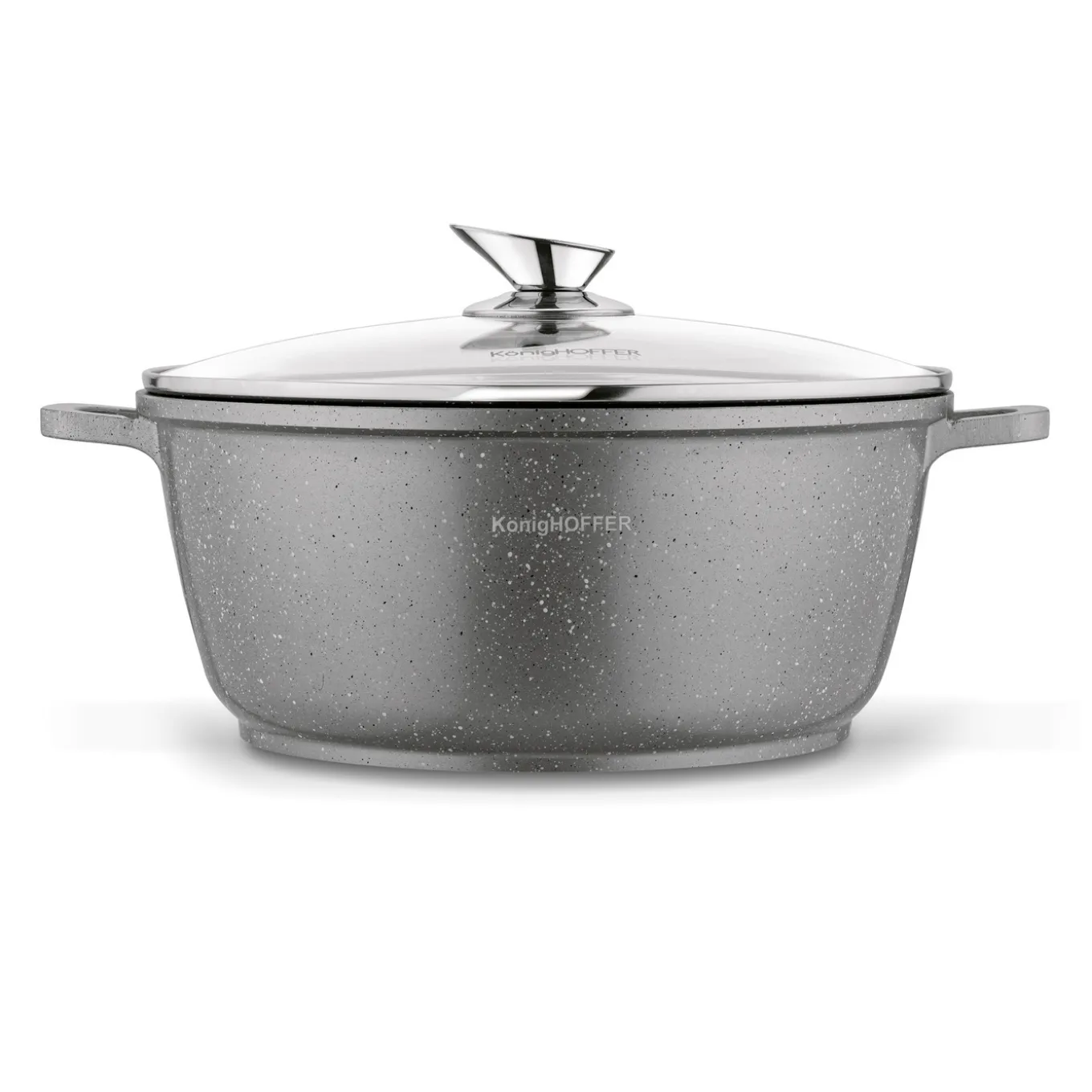 Garnek na indukcję z pokrywką Konighoffer Pollo Grey 6,3 l