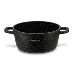 Garnek na indukcję z pokrywką Konighoffer Pollo Black 1,2 l