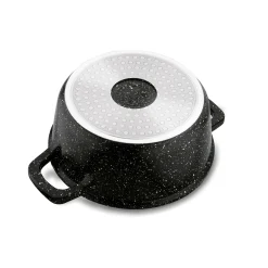 Garnek na indukcję z pokrywką Konighoffer Pollo Black 1,2 l