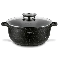 Garnek na indukcję z pokrywką Konighoffer Pollo Black 6,5 l