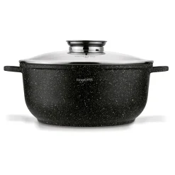 Garnek na indukcję z pokrywką Konighoffer Pollo Black 6,5 l