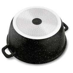 Garnek na indukcję z pokrywką Konighoffer Pollo Black 6,5 l