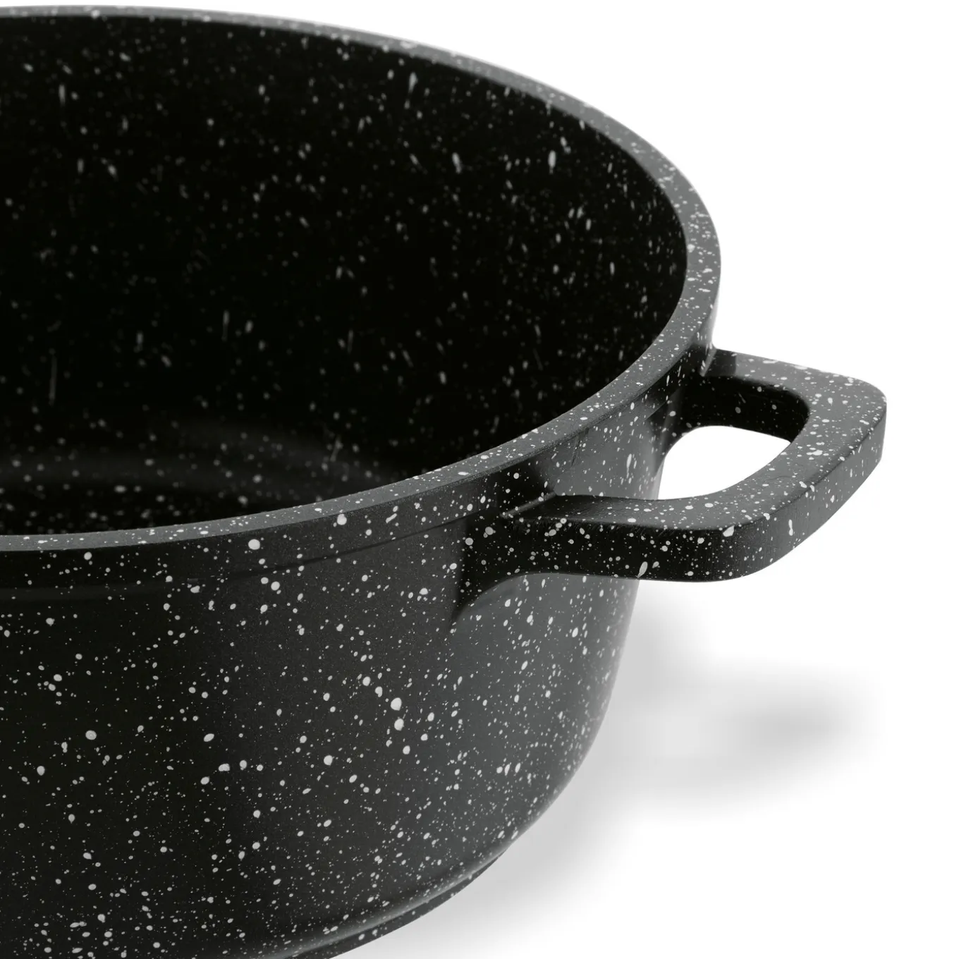 Garnek na indukcję z pokrywką Konighoffer Pollo Black 6,5 l