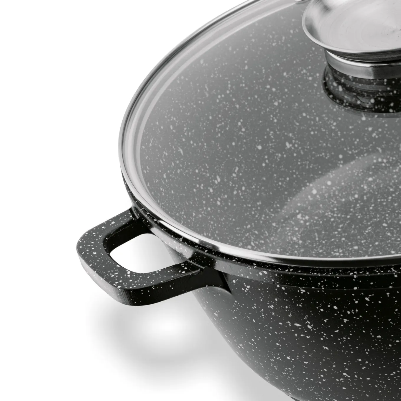Garnek na indukcję z pokrywką Konighoffer Pollo Black 6,5 l