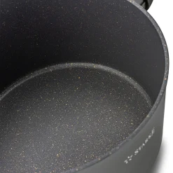 Garnek na indukcję z powłoką marmurową Starke Pro Dark Gold 6 l