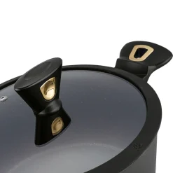 Garnek na indukcję z powłoką marmurową Starke Pro Dark Gold 6 l