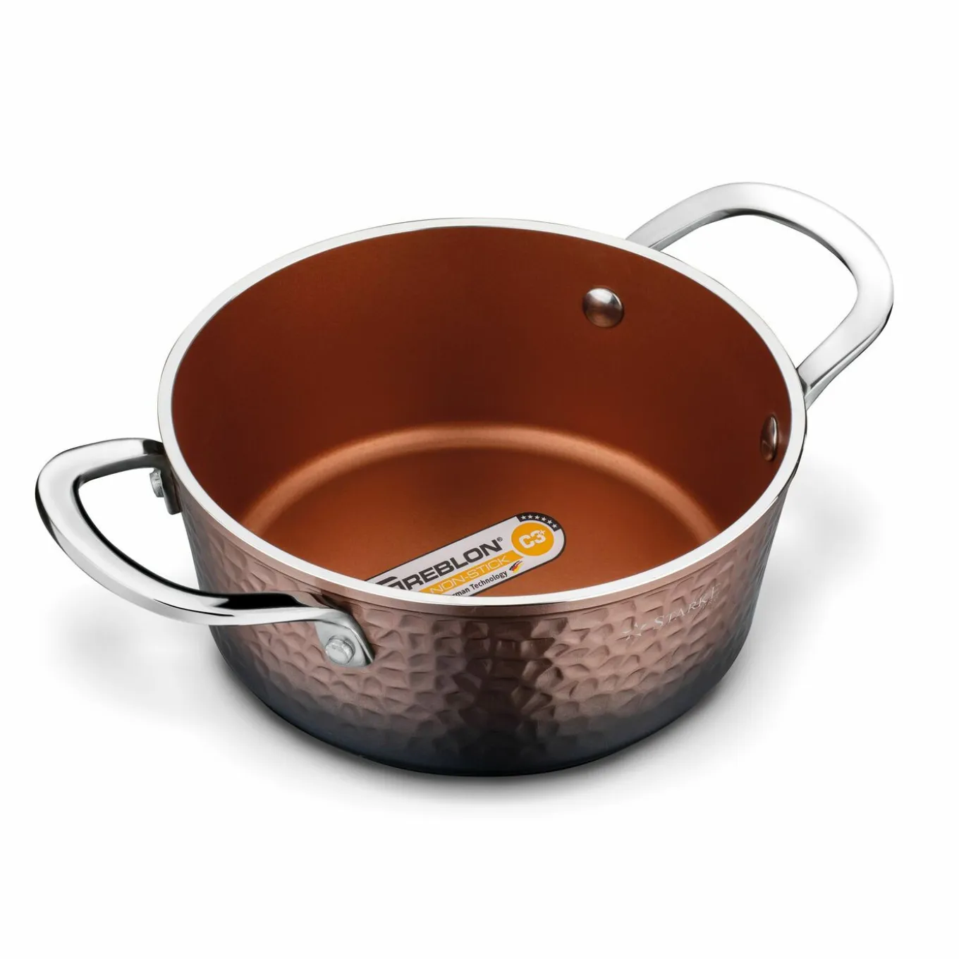 Garnek na indukcję z powłoką nieprzywierającą Starke Pro Glossy Copper 1,6 l
