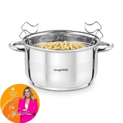 Garnek nierdzewny do frytek z sitkiem i pokrywką Konighoffer Faro 4,7 l