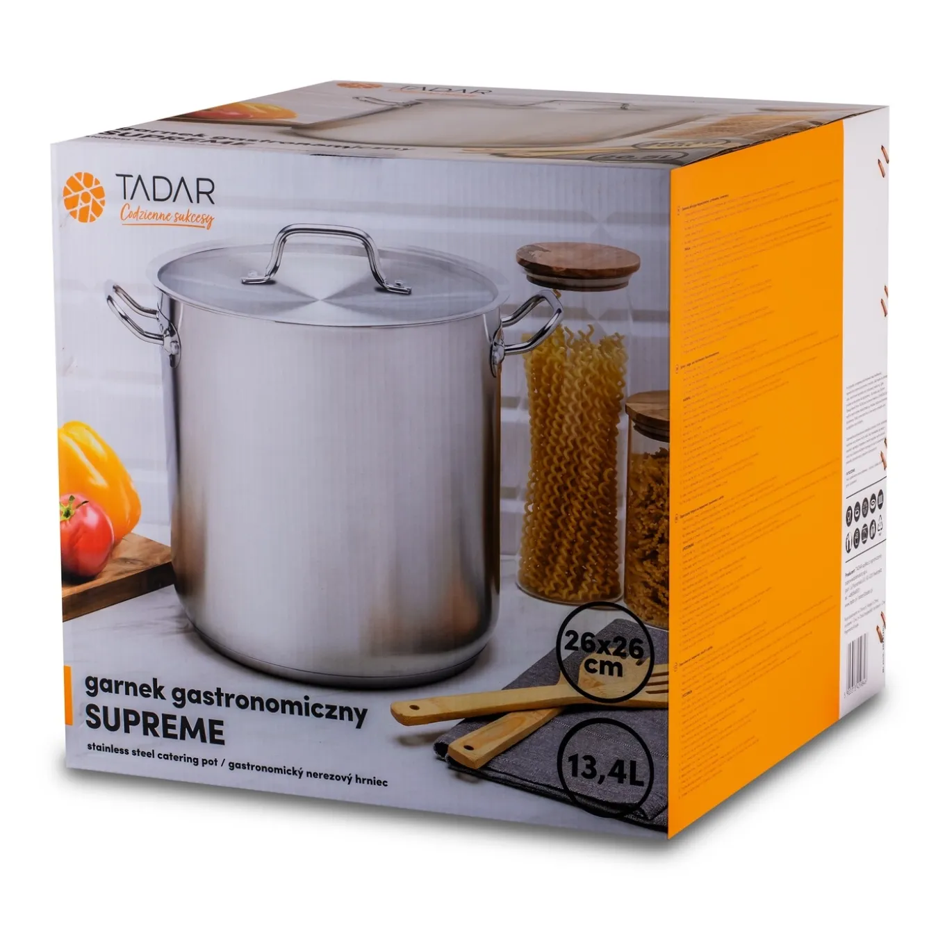 Garnek nierdzewny gastronomiczny Tadar Supreme 13,5 l na indukcję