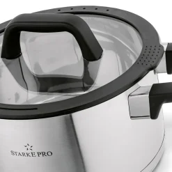 Garnek nierdzewny z pokrywką Starke Pro Rigor 1,7 l