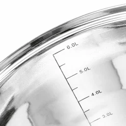 Garnek prosty ze stali nierdzewnej z pokrywką Tadar 6,5 litra