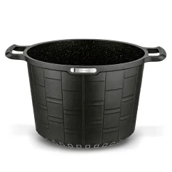 Garnek wysoki na indukcję z powłoką marmurową i pokrywką Starke Pro Crows Marble 6,5 l