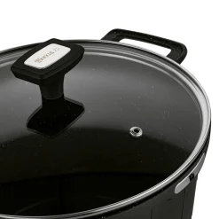 Garnek wysoki na indukcję z powłoką marmurową i pokrywką Starke Pro Crows Marble 6,5 l