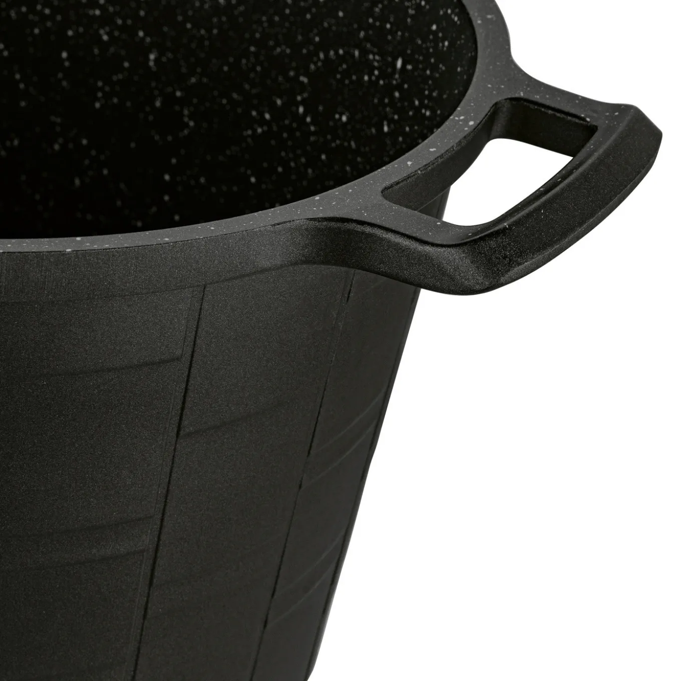 Garnek wysoki na indukcję z powłoką marmurową i pokrywką Starke Pro Crows Marble 6,5 l