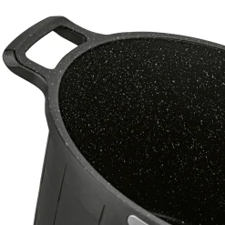 Garnek wysoki na indukcję z powłoką marmurową i pokrywką Starke Pro Crows Marble 6,5 l
