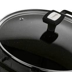 Garnek wysoki na indukcję z powłoką marmurową i pokrywką Starke Pro Crows Marble 6,5 l