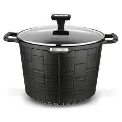Garnek wysoki na indukcję z powłoką marmurową i pokrywką Starke Pro Crows Marble 6,5 l