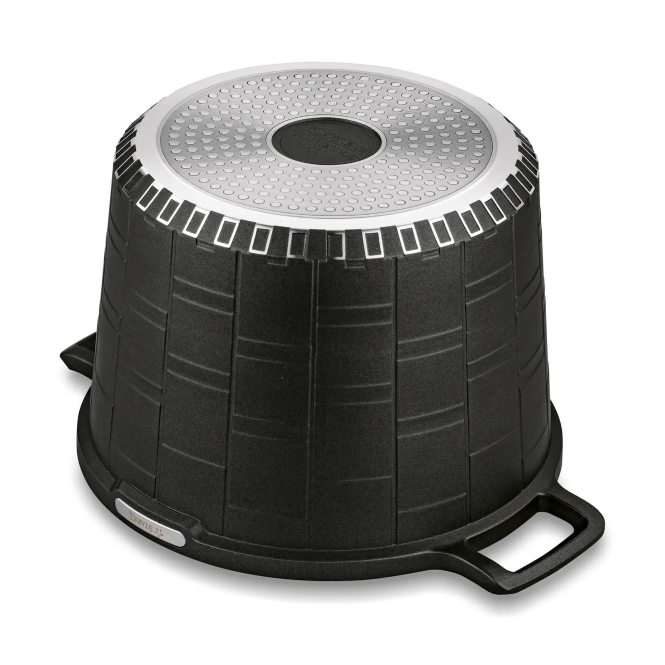 Garnek wysoki na indukcję z powłoką marmurową i pokrywką Starke Pro Crows Marble 6,5 l