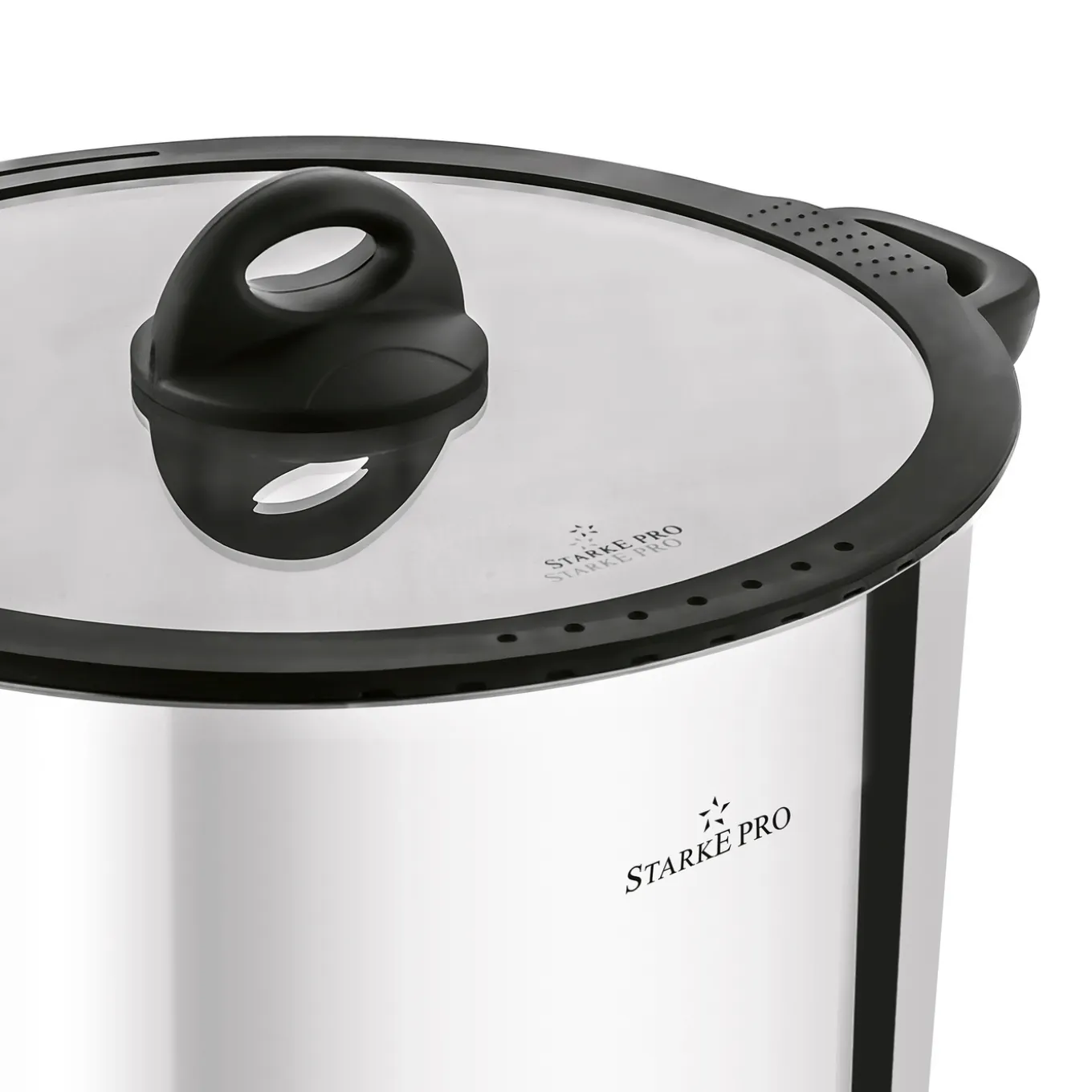 Garnek wysoki nierdzewny z pokrywką Starke Pro Sante 10,5 l indukcja