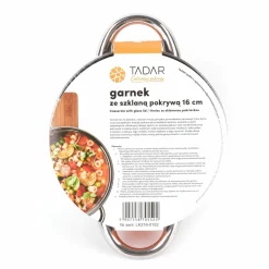 Garnek ze stali nierdzewnej Tadar Cori 16 cm z pokrywką