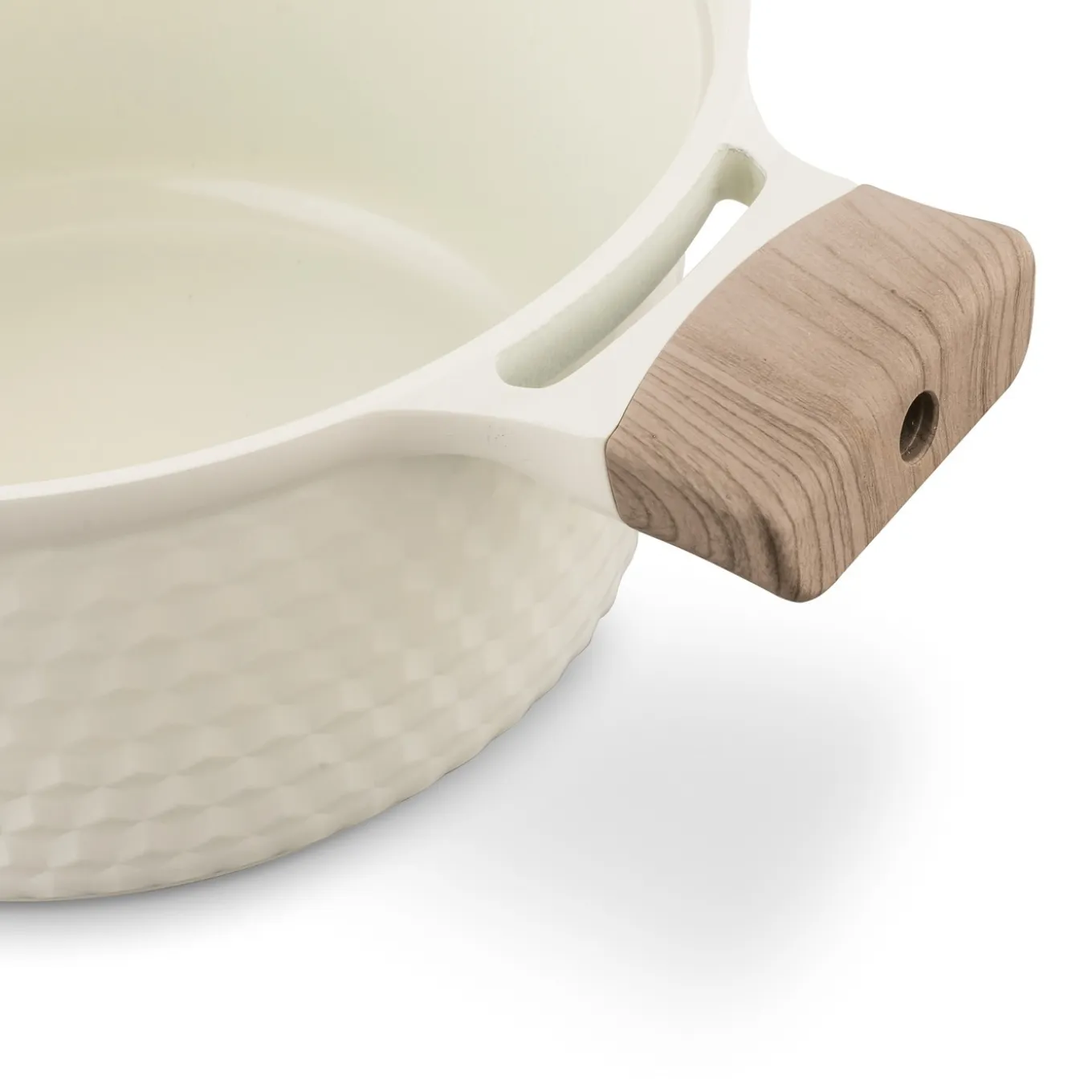 Garnek z powłoką ceramiczną na indukcję Konighoffer Rosti 24 cm 4,7 l kremowy
