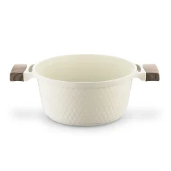 Garnek z powłoką ceramiczną na indukcję Konighoffer Rosti 24 cm 4,7 l kremowy