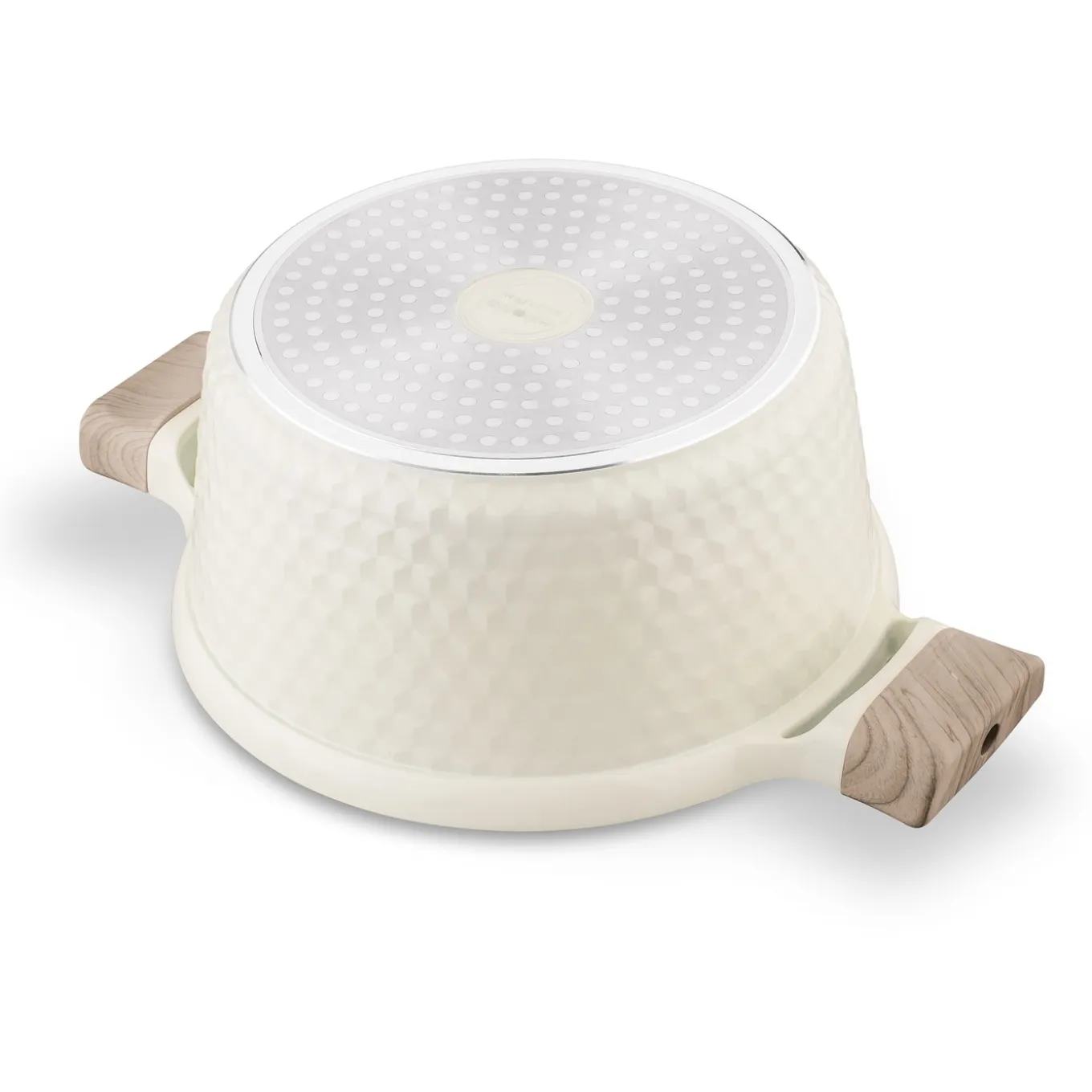 Garnek z powłoką ceramiczną na indukcję Konighoffer Rosti 24 cm 4,7 l kremowy