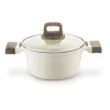 Garnek z powłoką ceramiczną na indukcję Konighoffer Rosti 20 cm 2,5 l kremowy
