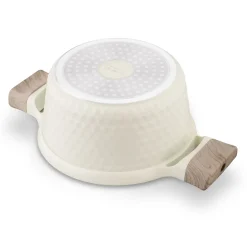 Garnek z powłoką ceramiczną na indukcję Konighoffer Rosti 20 cm 2,5 l kremowy