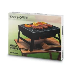 Grill przenośny składany Tadar 35 x 27,5 x 19,5 cm
