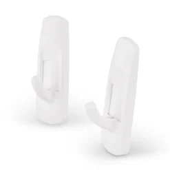 Haczyki samoprzylepne 2 sztuki białe Tadar Quickfix 7,5 x 2,3 x 2,8 cm