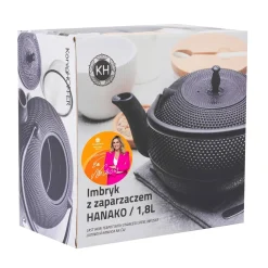 Imbryk do herbaty z zaparzaczem żeliwny Konighoffer Hanako 1,8 l czarny